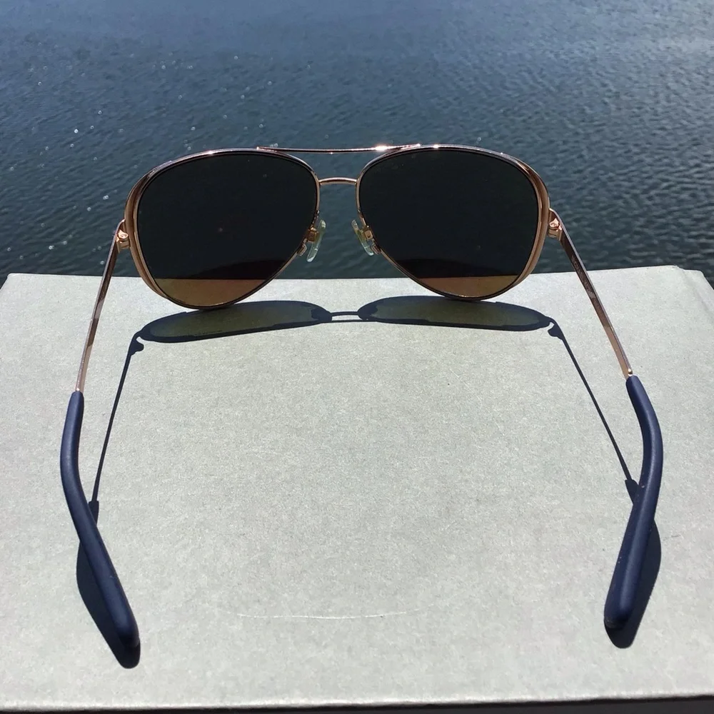 Michael Kors Chelsea Aviator Blue Mirrored Sunglasses MK 5004